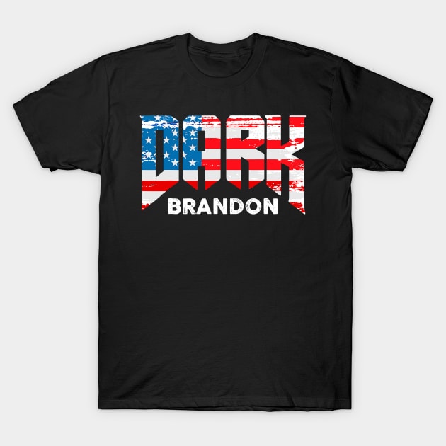 Dark Brandon Funny Dark Brandon Saving America Libera T-Shirt by patelmillie51